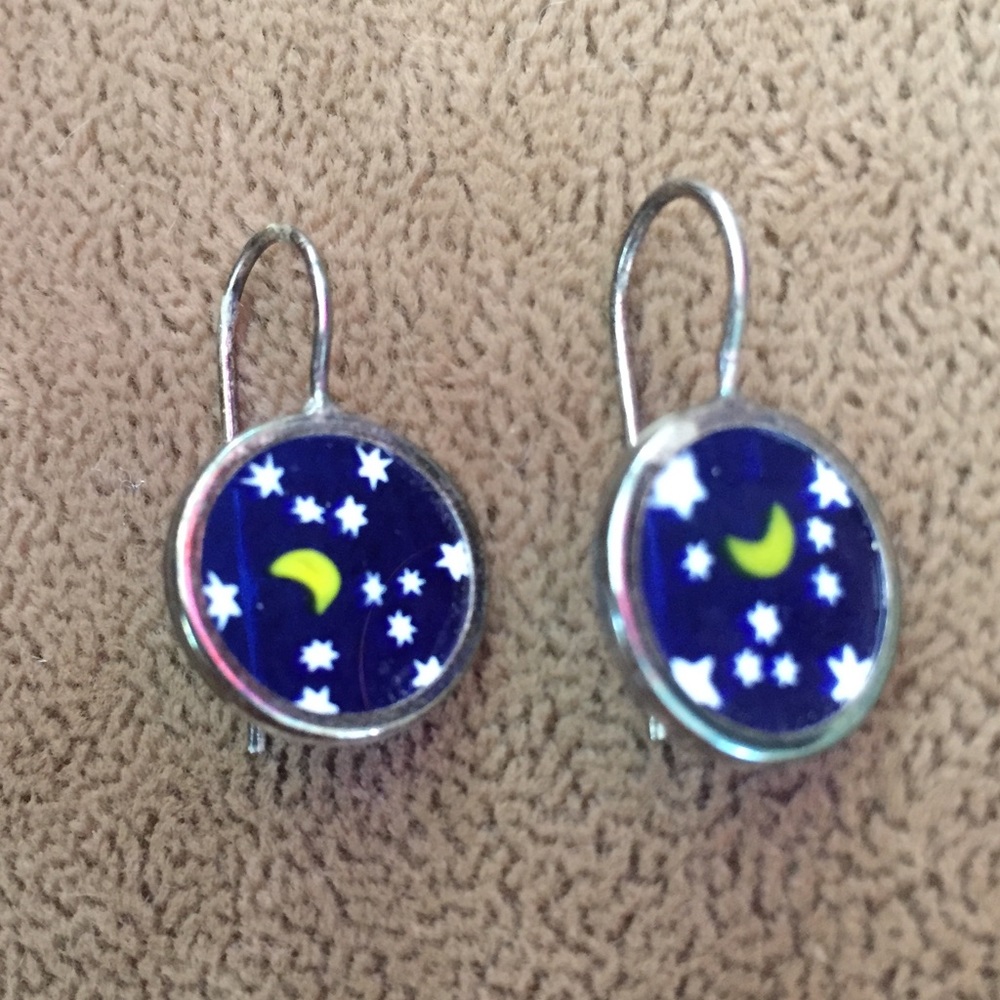 Star and moon earrings